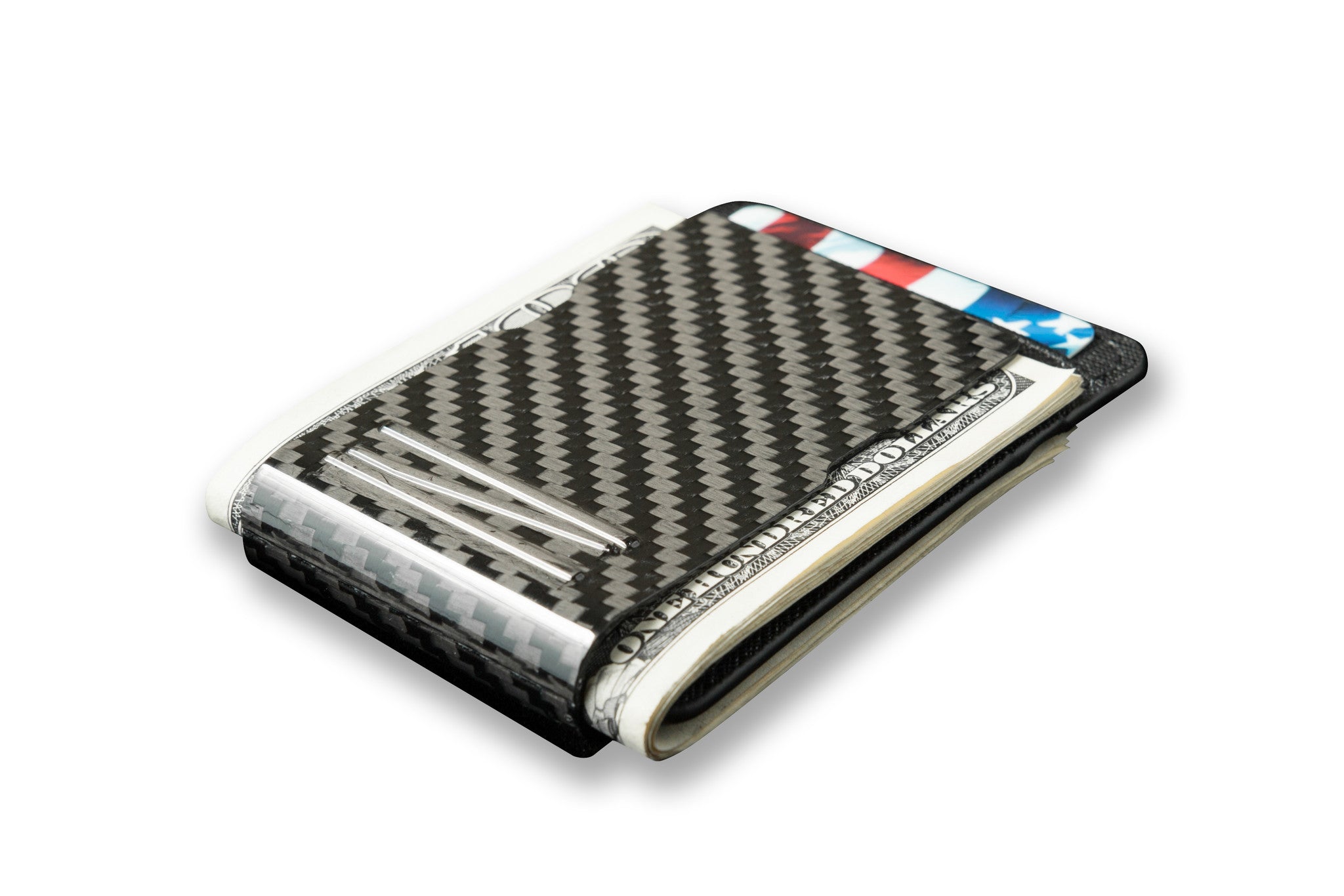 Slim Carbon Fiber Money Clip Wallet – RFID Front Pocket Holder For Men